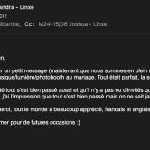 eMail reçu de Sandra et Joshua - Avis sur Airus Sound 